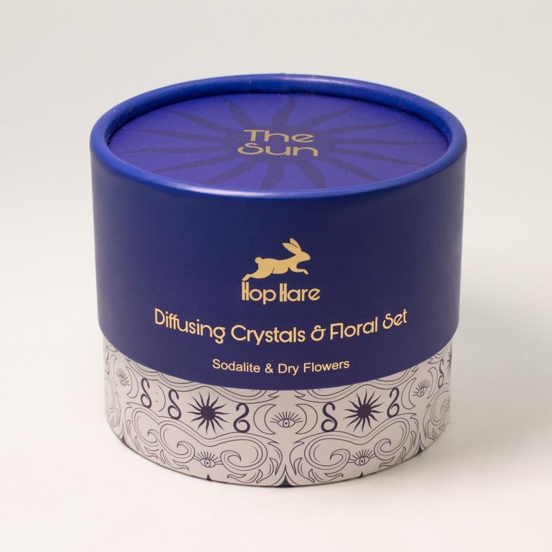 Cristaux Diffuseurs Hop Hare® & Ensemble Floral – Le Soleil – Sodalite