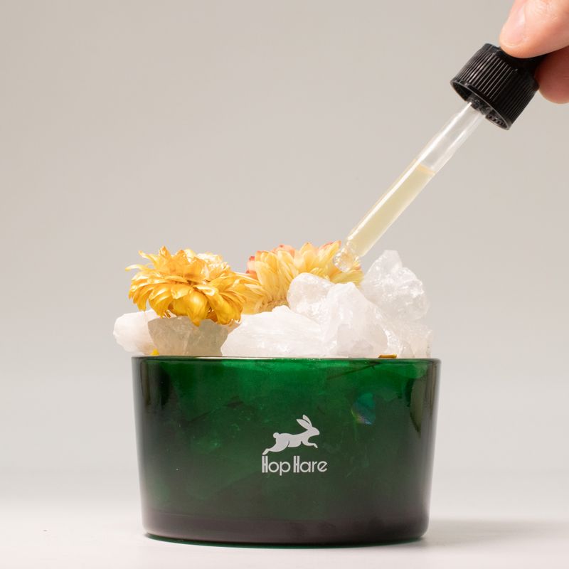 Cristaux Diffuseurs Hop Hare & Ensemble Floral – Le Lion – Cristal de Roche