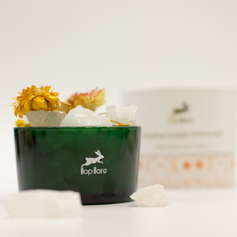 Cristaux Diffuseurs Hop Hare & Ensemble Floral – Le Lion – Cristal de Roche