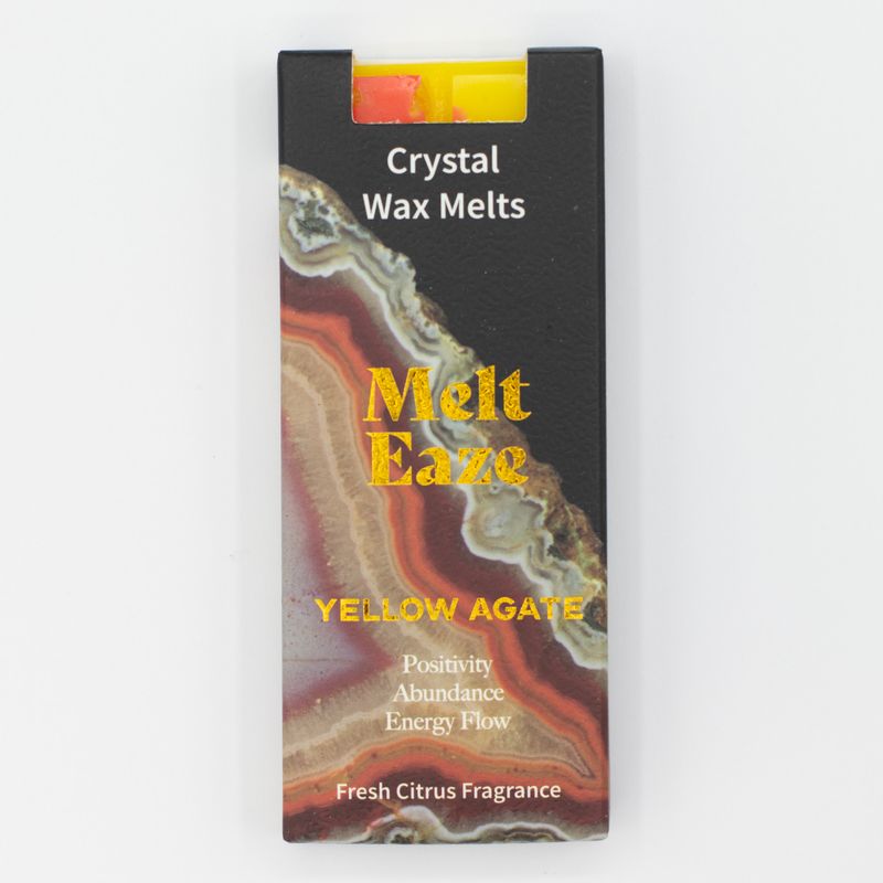 Tablette de Fondant de Cire Melt Eaze® – Agrumes Frais & Agate Jaune – 50 g