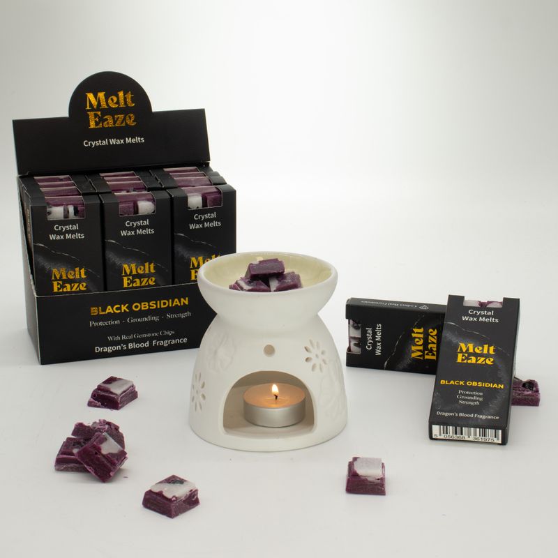Tablette de Fondant de Cire Melt Eaze – Sang de Dragon & Obsidienne Noire – 50 g