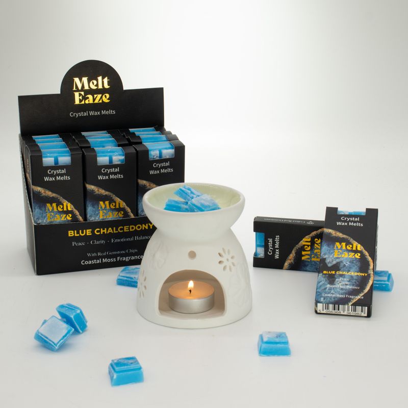 Tablette de Fondant de Cire Melt Eaze – Mousse Côtière & Calcédoine Bleue – 50 g