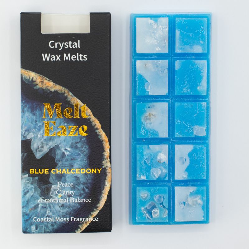 Tablette de Fondant de Cire Melt Eaze – Mousse Côtière & Calcédoine Bleue – 50 g