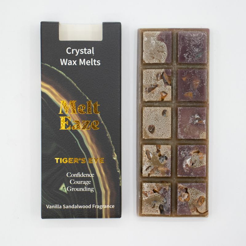 Tablette de Fondant de Cire Melt Eaze – Vanille & Bois de Santal & Œil de Tigre – 50 g