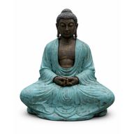 Grand Bouddha Thaï en Turquoise et Pierre - 0,96m
