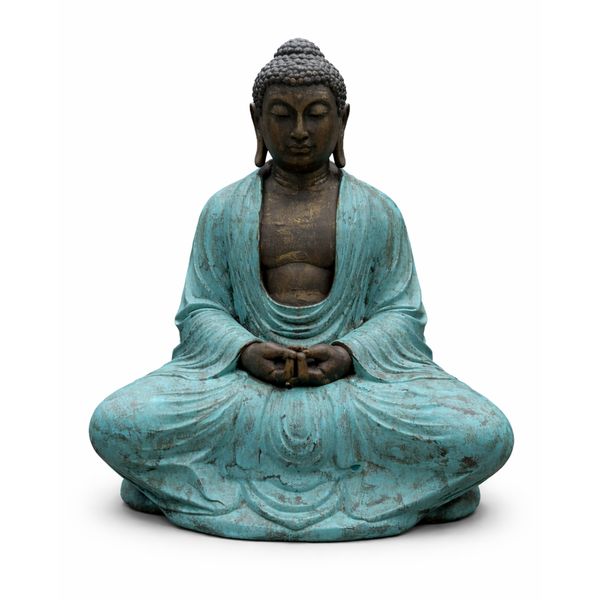 Grand Bouddha Thaï en Turquoise et Pierre - 0,96m
