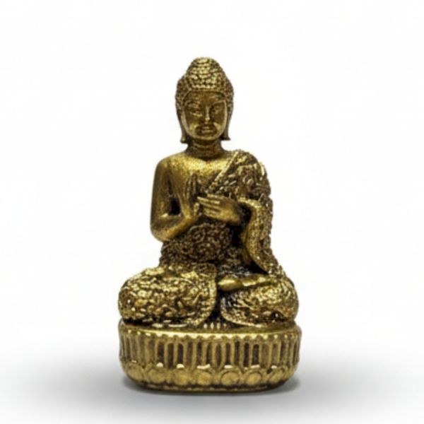 Brass Miniature Gods - Buddha (17gms)  - 34mm