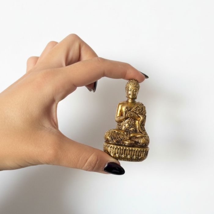 Miniature en laiton – Bouddha (110 g) – 76 mm