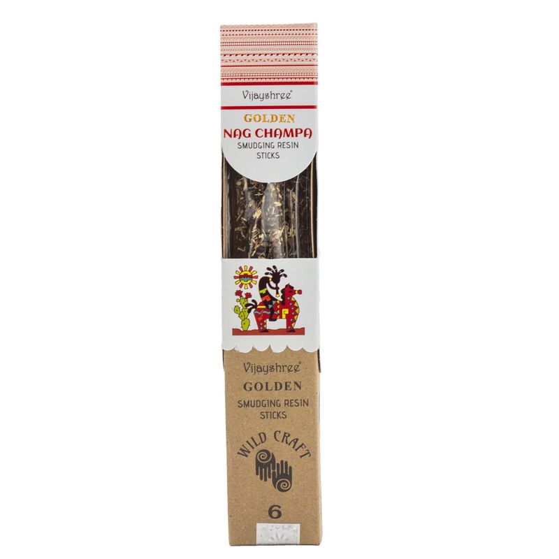30 g de bâtons de résine à brûler Golden Nag Champa (6 pièces)