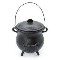 Grand Chaudron Rituel en Fonte Triple Lune – 23x18 cm - 4 Kilos