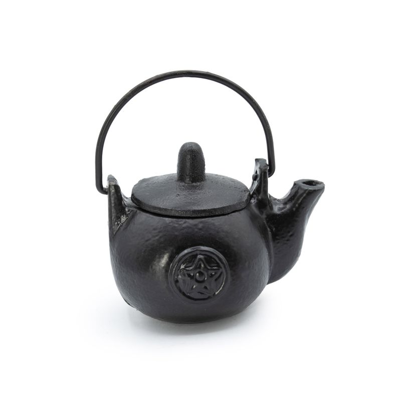 Petit chaudron rituel en fonte en forme de pentagone, 8 × 8 × 10 cm