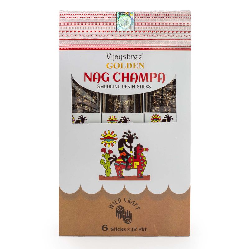 30 g de bâtons de résine à brûler Golden Nag Champa (6 pièces)