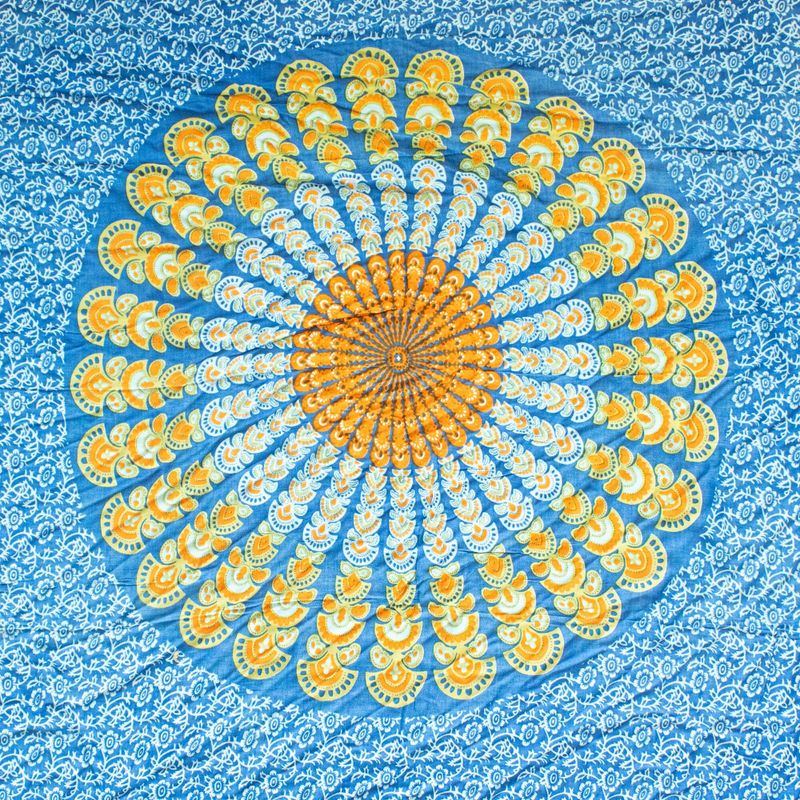 Paréos Mandala - Sarcelle Orange