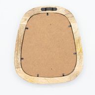 Ensemble de 3 miroirs en forme de galet - Finition brun foncé