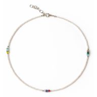 Collier Népalais en Pierre Extra-Fine - Perle & Perles Facettées