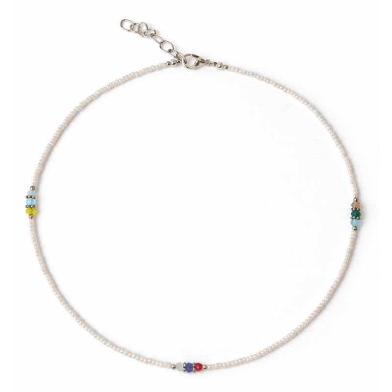 Collier Népalais en Pierre Extra-Fine - Perle & Perles Facettées