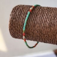Bracelet Népalais en Pierre Extra-Fine - Turquoise & Pierre
