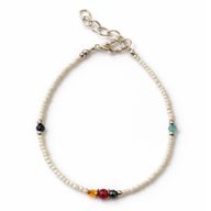 Bracelet Népalais en Pierre Extra-Fine - Perle & Perles Facettées