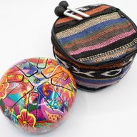Petit tambour Hapi psychédélique - 13 × 9 cm