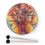 Tambour Tongue Drum Éclaboussure volcanique - 14x7cm