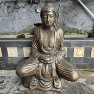 Grand Bouddha Thaï Antique en Or - 0,96m