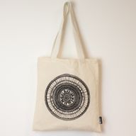 Sac cabas basique emblématique - Urban Mandala - (40x37cm) - Naturel 4 oz