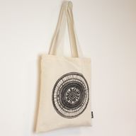 Sac cabas basique emblématique - Urban Mandala - (40x37cm) - Naturel 4 oz