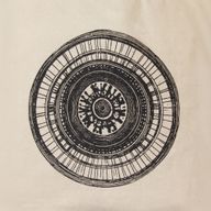 Sac cabas basique emblématique - Urban Mandala - (40x37cm) - Naturel 4 oz