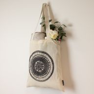 Sac cabas basique emblématique - Urban Mandala - (40x37cm) - Naturel 4 oz