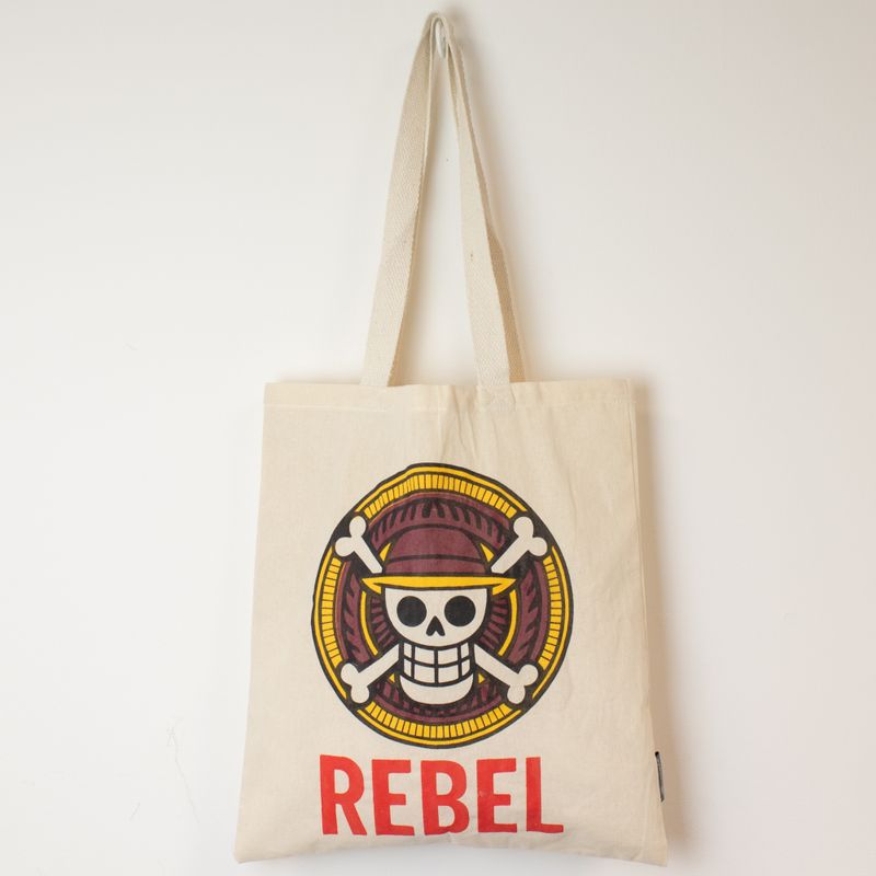 Sac cabas basique emblématique - REBEL - (40x37cm) - naturel 4oz