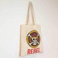 Sac cabas basique emblématique - REBEL - (40x37cm) - naturel 4oz