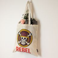 Sac cabas basique emblématique - REBEL - (40x37cm) - naturel 4oz