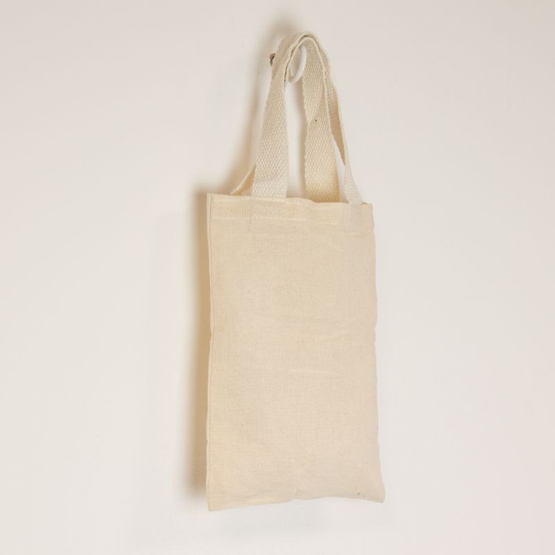 Mini sac cabas cadeau emblématique - non imprimé - (25x20 cm) - naturel 4oz