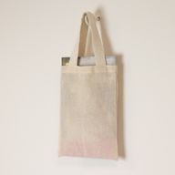 Mini sac cabas cadeau emblématique - non imprimé - (25x20 cm) - naturel 4oz