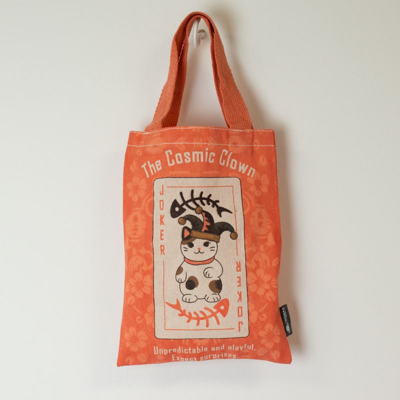 Mini sac cabas Iconic- Maneki Neko (4 modèles assortis) - (24 x 18cm) - Naturel 4 oz