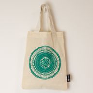 Mini sac cabas cadeau emblématique - Urban Mandala (4 coloris assortis) - (25 x 18 cm) - Naturel 4oz