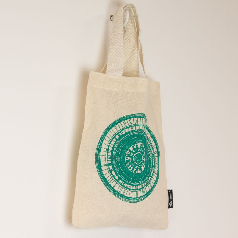 Mini sac cabas cadeau emblématique - Urban Mandala (4 coloris assortis) - (25 x 18 cm) - Naturel 4oz