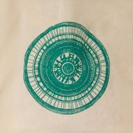Mini sac cabas cadeau emblématique - Urban Mandala (4 coloris assortis) - (25 x 18 cm) - Naturel 4oz