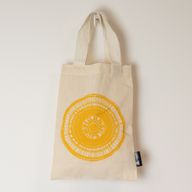 Mini sac cabas cadeau emblématique - Urban Mandala (4 coloris assortis) - (25 x 18 cm) - Naturel 4oz