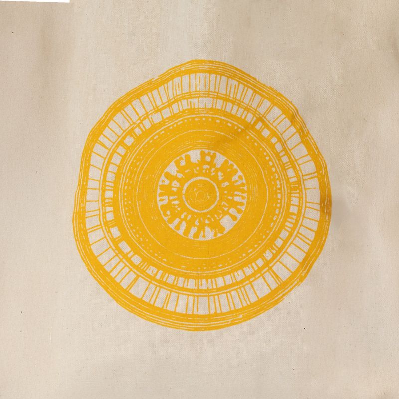 Mini sac cabas cadeau emblématique - Urban Mandala (4 coloris assortis) - (25 x 18 cm) - Naturel 4oz