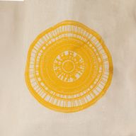 Mini sac cabas cadeau emblématique - Urban Mandala (4 coloris assortis) - (25 x 18 cm) - Naturel 4oz