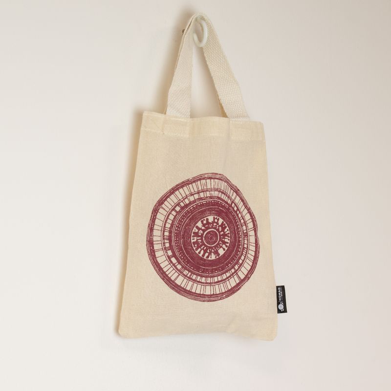 Mini sac cabas cadeau emblématique - Urban Mandala (4 coloris assortis) - (25 x 18 cm) - Naturel 4oz