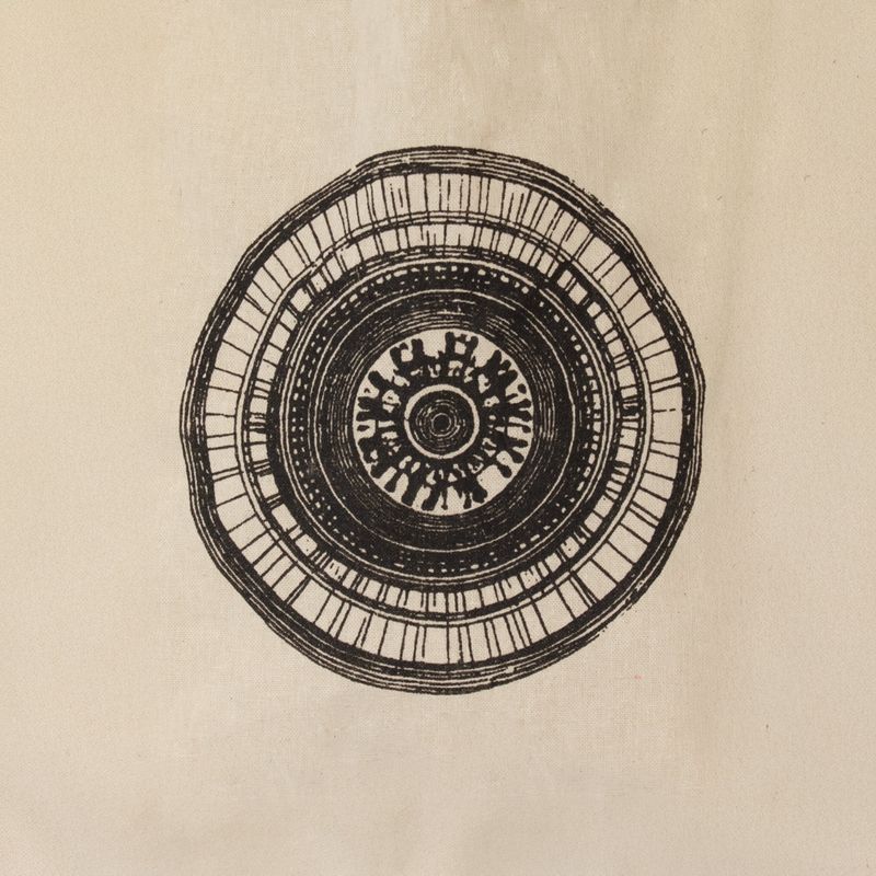 Mini sac cabas cadeau emblématique - Urban Mandala (4 coloris assortis) - (25 x 18 cm) - Naturel 4oz