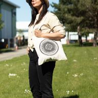 Sac cabas basique emblématique - Urban Mandala - (40x37cm) - Naturel 4 oz