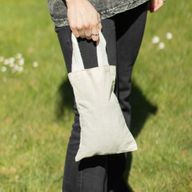 Mini sac cabas cadeau emblématique - non imprimé - (25x20 cm) - naturel 4oz