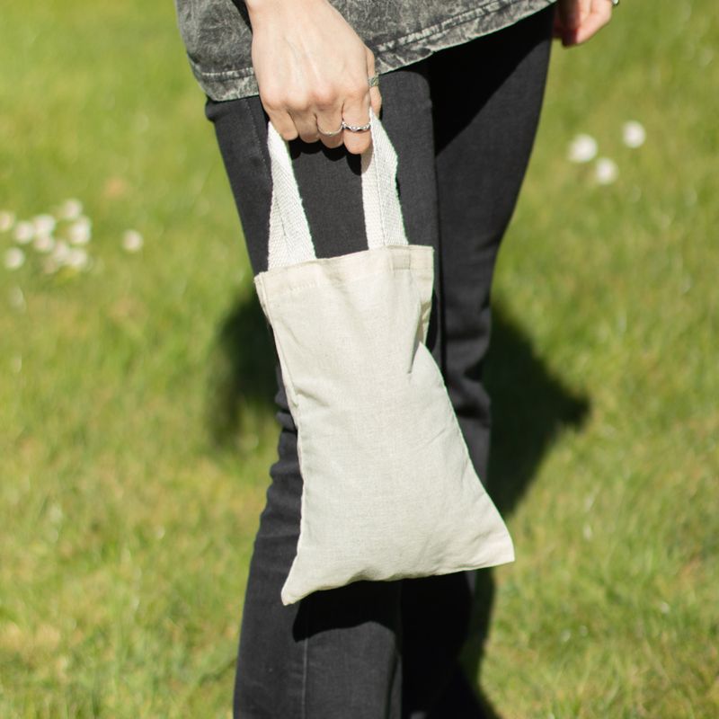 Mini sac cabas cadeau emblématique - non imprimé - (25x20 cm) - naturel 4oz