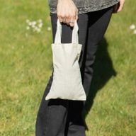 Mini sac cabas cadeau emblématique - non imprimé - (25x20 cm) - naturel 4oz