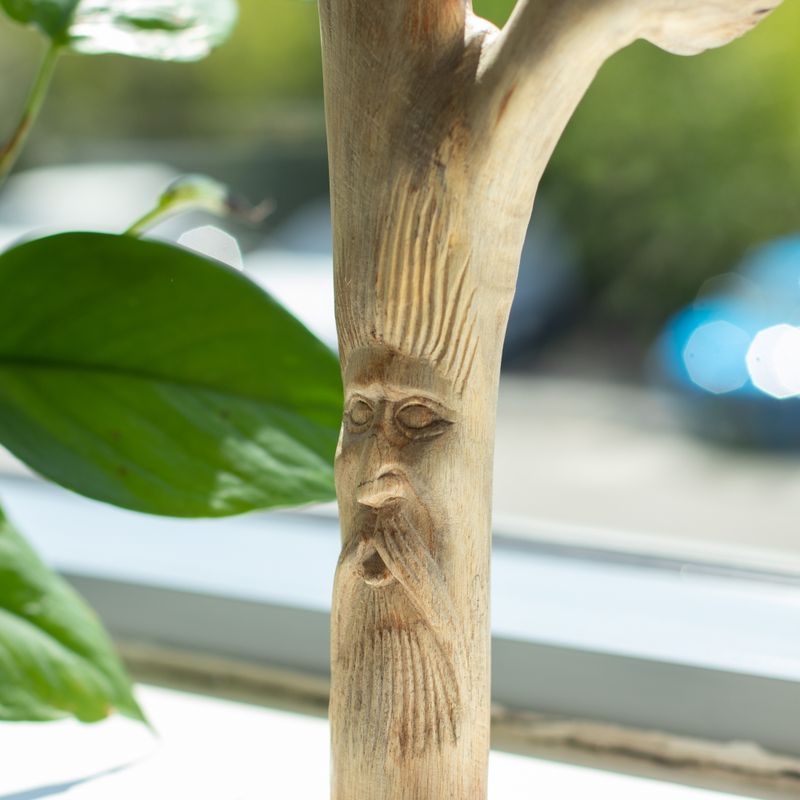Sculpture en bois parasite naturel - Greenman