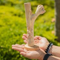 Sculpture en bois parasite naturel - Greenman