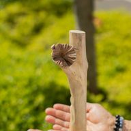 Sculpture en bois parasite naturel - Greenman